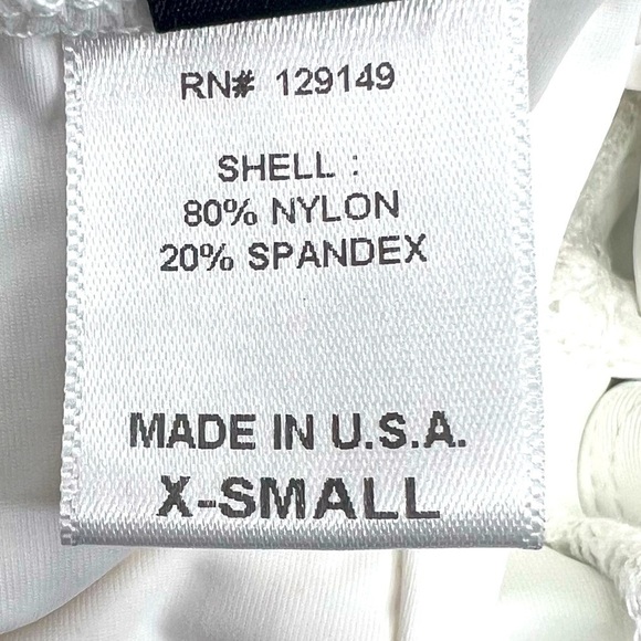 RIS-K Women's White Net-Overlay Lace-Up Sides Expedition One Piece Swimsuit - Picture 13 of 16